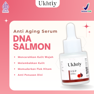 Ukhtiy Serum DNA Salmon | Memudarkan Flek Hitam & Mencerahkan Kulit Wajah | Serum anti Penuaan Dini