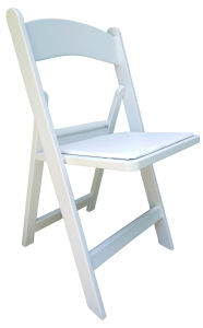 Ghế ăn gấp gọn ghế xếp đệm da cao cấp màu trắng sang trọng