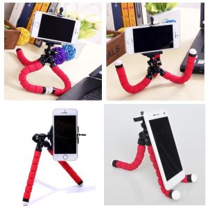 Tripod SPIDER universal Stand dengan Holder U kaki Fleksibel penyangga dudukan HP universal