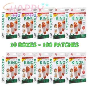 (10box Or 100pcs) Original Kinoki Cleansing Detox Foot Pads Organic Herbal CIeansing Patches(white Box)