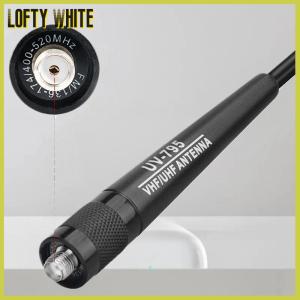 Lofty White SMA-F AR-795ตัวเมียย่านความถี่คู่ vhf uhf 136-174MHz 400-520MHz เสาอากาศแบบนิ่ม AR-795สำหรับ UV-5R UV-82เครื่องรับส่งวิทยุ BF-888S AR-795