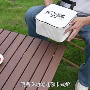 Mini Butane Gas Stove Camping Portable Gas Stove with Case Outdoor Picnic Cooker Stove 3800W