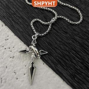 [COD] SHPYHT SPORTS Vintage Cross Pendant Necklace For Mens Versatile Chain Trendy Sweat Shirt Hanging Punk Chain Jewelry Gift