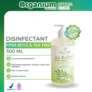 Disinfectant Gel PHYTO ORGANIC Hand sanitizer Cair Efektif Basmi Kuman Piper Betle Tea Tree - 500ml