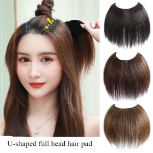 ข้อเสนอพิเศษจุด💖20/25/30/35ซม. วิกผมชิ้นเดียวผม Padding ผมที่มองไม่เห็นหัวผมต่อผม Padding สองด้านหนาปุยใช้ชิ้น U-รูปตัว V ยาวผมตรงธรรมชาติผมต่อวิกผมที่มองไม่เห็นชิ้น