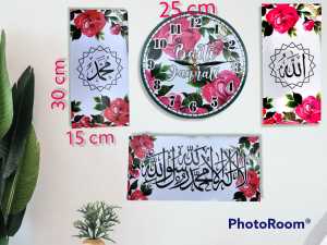 jam kaligrafi jam dinding jam karakter homedecor / murah / terlaris | diskon | promo