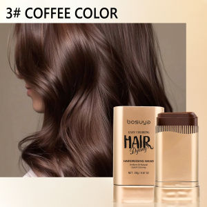 Hair Root Touch Up Stick Hair Dyeing Hairdressing Wand Classic Black Built-in Comb for Precise Root Coverage Waterproof and Sweat-resistant Coloring Naturally Convenient and Fast