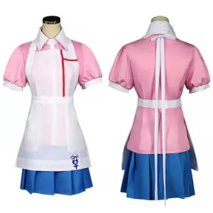 Halloween Female Dangan Ronpa 2 Mikan Tsumiki Danganronpa Dress Cosplay Costume Ladies Role Playing Uniform