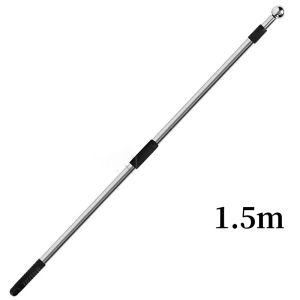 Tongkat Tiang Bendera Stainless 2m Tour Leader Travel Flag Pole Telescopic Pointer Stick Teleskopik Penunjuk Memanjang