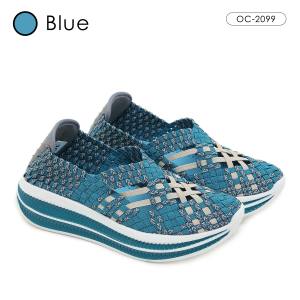 OCTAVIA Sepatu Slip On Rajut Knit Wedges Wanita #OC-2099