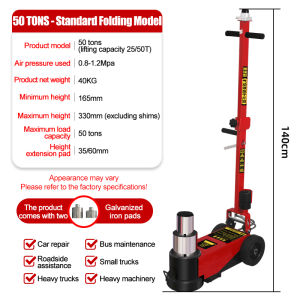 CHUANGCHAO new pneumatic truck truck heavy duty auto repair jack 50 tonsand 80 tons hydraulic jack