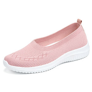Free Shipping WomenS Shoes 2026 Spring Collection Breathable Knit Casual Shoes Soft-Soled Available In Large Sizes Lightweight Slip-On Shoes Perfect For Moms