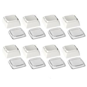 8pcs XDA Profile PBT+PC Keycap Set for Mechanical Keyboards Keycap Durability in Classical Color