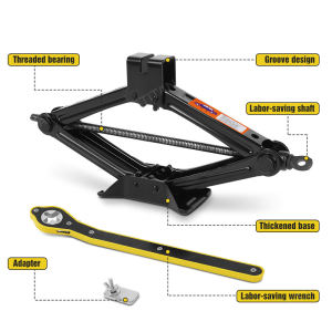 1/1.5/2.5Ton Hand Cranked Portable Car Jack Repairing Wrench Tool Ratchet for SUV and Auto