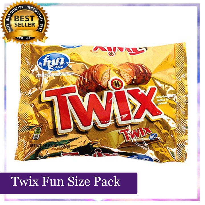 Twix Caramel Fun Size Chocolate Cookie Candy Bar Caramel 10.83 oz