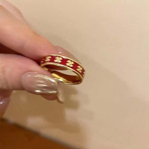 Bestella💗Cincin Jari Telunjuk Pasangan Mode/Cincin Terbuka Glasir Retro/Cincin Gadis Ceruk Sederhana COD