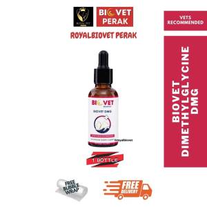 [FREE SHIPPING] BIOVET DMG VITAMIN KUCING UNTUK SAKIT KRONIK FIV VIRUS PARVO LUKA FUNGUS SPORO FIP DRY ORIGINAL HQ 30ML