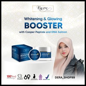 Byzoe Whitening and Glowing Booster with Cooper Peptide and DNA Salmon (BiruBooster) [10gr] 1Pcs