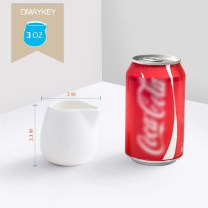 DAFIFY Ceramics Creamer Pitcher or Milk Pot Lead-free Tableware 5*4*3cm