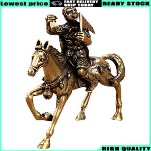 (In stock) 1Pcs High-Quality Brass Moey on Horse Statue Immediate Promotion Symbol Feng Shui Ornament for TV Cabinet Wine Cabinet Cafe