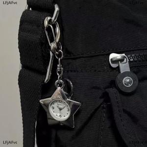 [COD] LFjAFvc นาฬิกาพกแบบปรับได้รูปดาวพวงกุญแจกระเป๋าสุดสร้างสรรค์พวงกุญแจรูปหัวใจเครื่องประดับสร้อยคอแฟชั่น