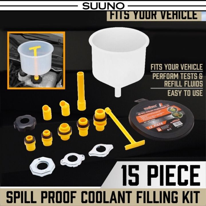 EDB* No Spill Coolant Funnel Kit, Spill Free Radiator Coolant Filling ...