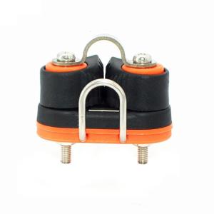 Nylon Wear-Resistant Double Ball Cord Clamp Durable Ball Bearing Cam Cleat Suit for Sailboat Replacement Accessory