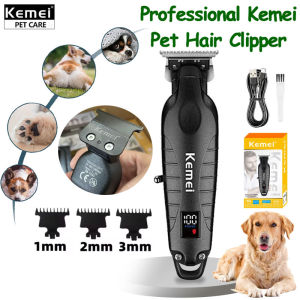 Kemei KM-2290 Professional Pet Grooming Clipper Rechargeable Wireless USB Charging Trimmer for Dogs Cats