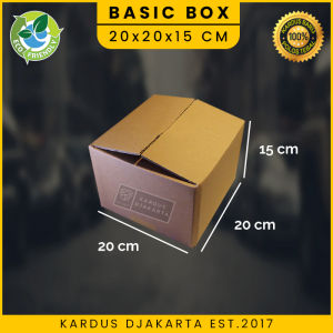 (5PCS) KARDUS / KARTON BOX POLOS Uk. 20x20x15 CM