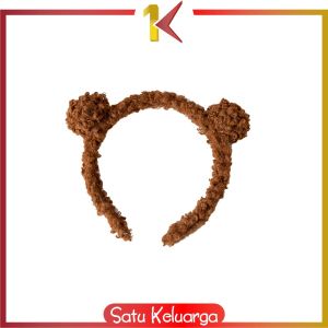 SK-C932 Bando Karakter Telinga Beruang Wanita Aksesoris Rambut Kekinian / Bando Beruang Wanita / Bear Bando Bulu Lucu / Bandana Bulu Korea Import