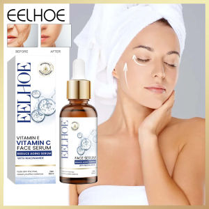 EELHOE Vitamin E Vitamin C Face Serum Original Liquid Facial Essence Skin Care Products Anti-Aging Whitening Vc Serum Vitamin C Vitamin E Facial Serum Tighten Brightening Skin Reduce Fine Lines Spots With Hyaluronic Acid Vitamin E Cosmetic Skin Care