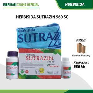 Bonus Kaos Herbisida Sutrazin 250ml Pembasmi Gulma Jagung Sutrazin 560SC 250ml + 100ml