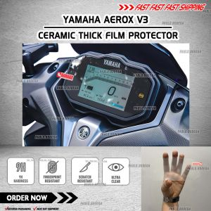Yamaha AEROX V3 Ceramic Thick Film Screen protector anti scratch / iwas gasgas Clear Type