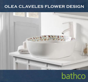 *SG READY STOCK* BATHCO- Bathroom Kitchen Basin Wash Olea Claveles Flower Design