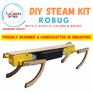 Automata World RoBug DIY STEM Kit STEAM DIY Kit Children Party gift Kids toys with coloring set