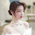 Pearl jewelry set for women original Necklace for women wedding accessories set bride jewelry set for evening party Banquet earrings for women korean style pearl Necklace and earings set pendant non tarnish Stud Earrings hypoallergenic Choker Necklaces. 