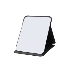 RERAT หนังพียู กระจกพับได้ รูปทรงสี่เหลี่ยม คอสเมติก กระจกโต๊ะ ง่ายๆ เครื่องมือเสริมความงาม กระจกแต่งหน้า บ้านในบ้าน