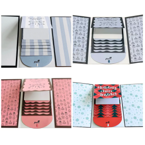 DIY Holiday Memory Book Handwritten Message Slots For Gift Cards Customizable Slots Family Friend Shared Celebration