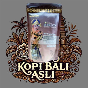 Kopi Bali Banyuatis Robusta Powder Foil Super Premium - Original Kopi Bali Cap Banyuatis