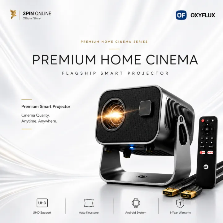 3PIN Projector A10 Smart Portable Wireless Wifi Android 4K Projector Projektor Android Mini 4k Projector Wifi 投影机 投影机