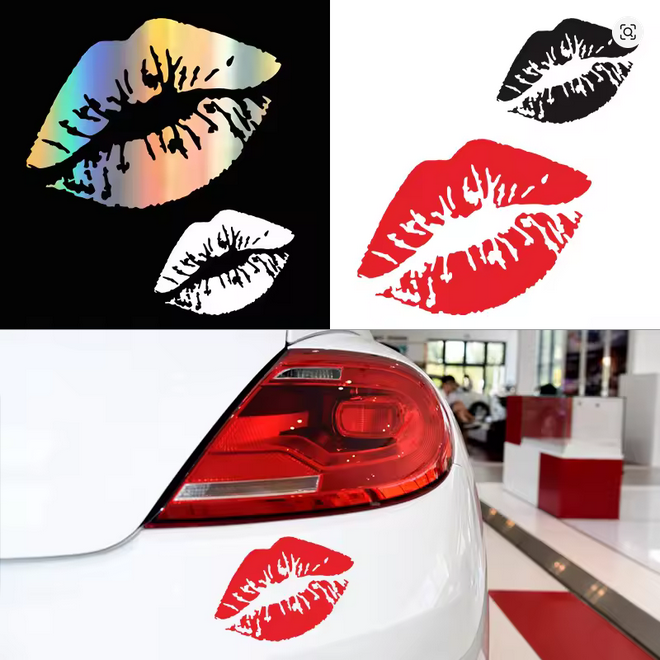 Stiker Mobil Ciuman Bibir Sticker Cutting Universal | Lazada Indonesia