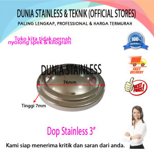 Dop Stainless 3in aksesoris stainless steel