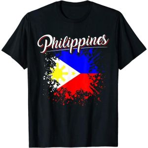 Original ⭐ Buy 2 Get 1 ⭐ Philippines Flag Filipino Pride Shirt Cotton Tshirt For Men And Women Tee Shirts Adults