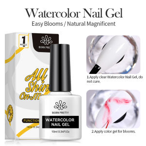 BORN PRETTY 10ML Watercolor Gel Nail UV LED Marble Nails Semi Permanent Soak Off Gel Polish Nail Art Gel Varnish DIY