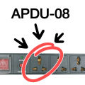 Apollo ปลั๊กไฟตู้Rack PDU 8ช่อง รุ่น APDU-08 สำหรับตู้ Cabinet Rack 19นิ้ว สายไฟยาว 1.5ม. เต้ารับ-เสียบ 3ขา มีระบบป้องกันไฟรั่ว มีเบลคเกอร์ในตัว. 