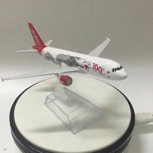 JASON TUTU 16ซม. AirAsia Dragon Airbus 320เครื่องบินรุ่นเครื่องบินรุ่นเครื่องบิน Diecast โลหะ1/400 Scale เครื่องบินโรงงานขายส่ง