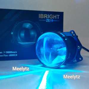 IBRIGHT ZE 11 - Projector Biled 2.5INC Blue Lens Flat Cut Plus Devil Original IBRIGHT