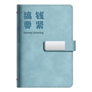 Leather Budget Planner Refillable Money Saving Journal Money Organiser Notebook with 45 Budget Sheet For Men Women