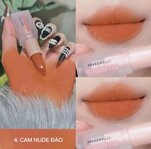 Son Thỏi ANGELUX Màu Lì Tươi Tắn Lâu Trôi Cả Ngày 3.6G <04_Cam Nude Đào>