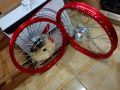 Velg Jari Jari Ring 17 Velg Rossi Untuk Motor Mio Sporty Mio soul Mio Lama Nouvo Warna Merah. 